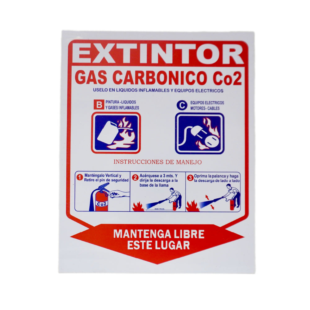 Señal Extintores CO2